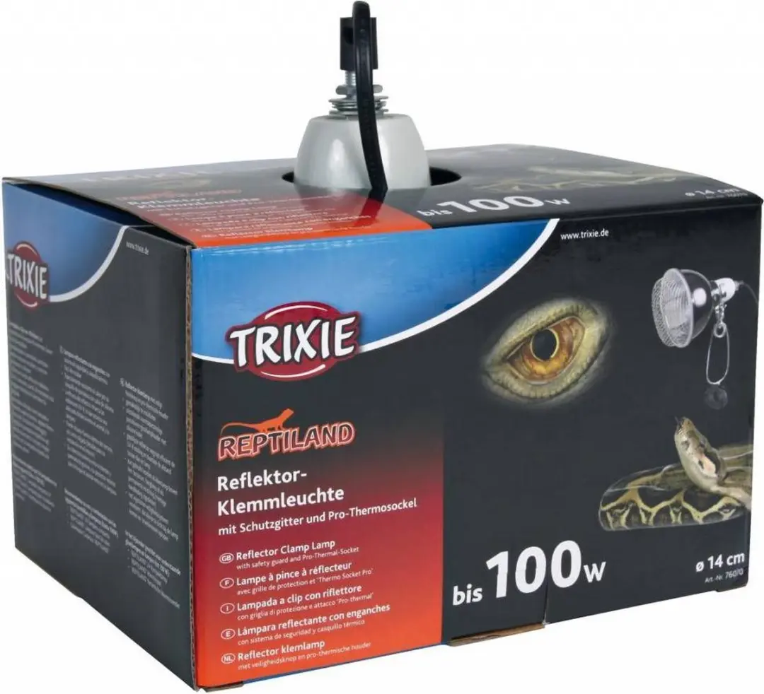 Trixie Reptiland Reflectorklemlamp TX-76071 - 250W - Zwart - afbeelding 4 van 6
