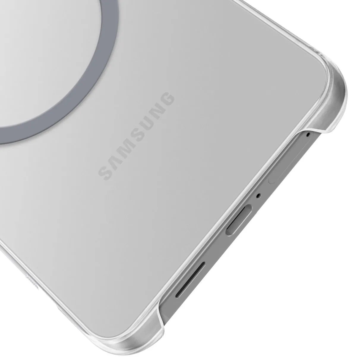 Samsung Doorzichtige Magnetenhoes Galaxy S25 Edge - Zwart - MPN 4897138060398