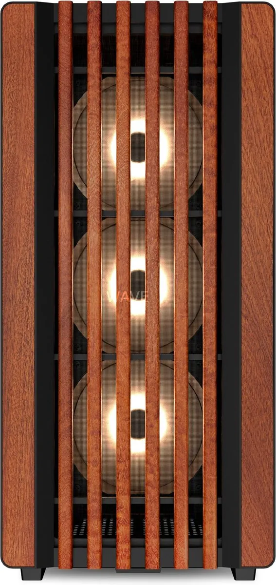 Sharkoon REBEL C70M Full Tower - 4 Ventilatoren - Zwart/Hout
