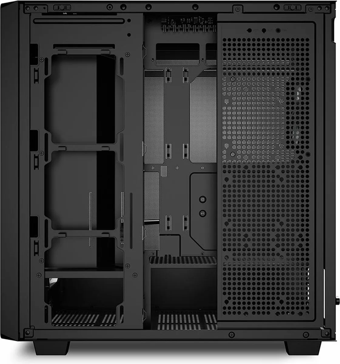 Sharkoon REBEL C70M Full Tower - 4 Ventilatoren - Zwart/Hout
