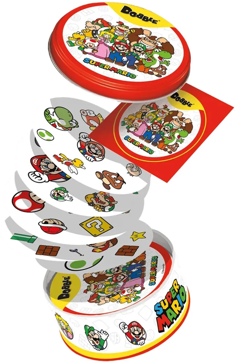 Asmodee Dobble Super Mario Kaartspel - 2-8 Spelers