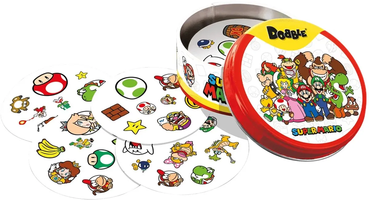 Asmodee Dobble Super Mario Kaartspel - 2-8 Spelers