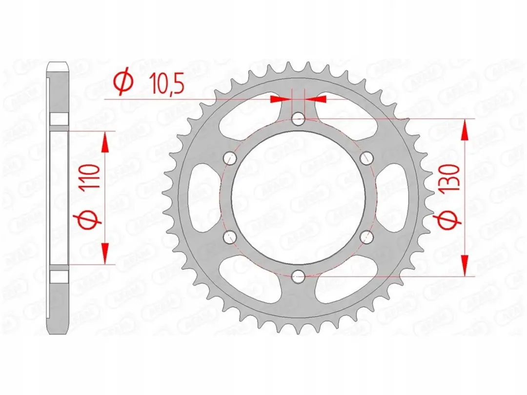 AFAM Achtertandwiel 525 42 Tands Suzuki GSX-R