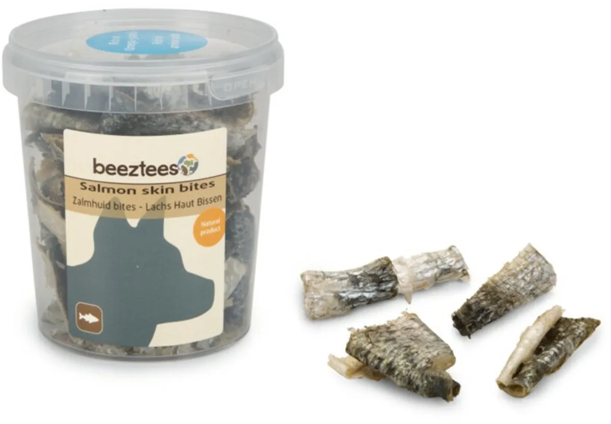 Beeztees Zalmhuid Bites 75g
