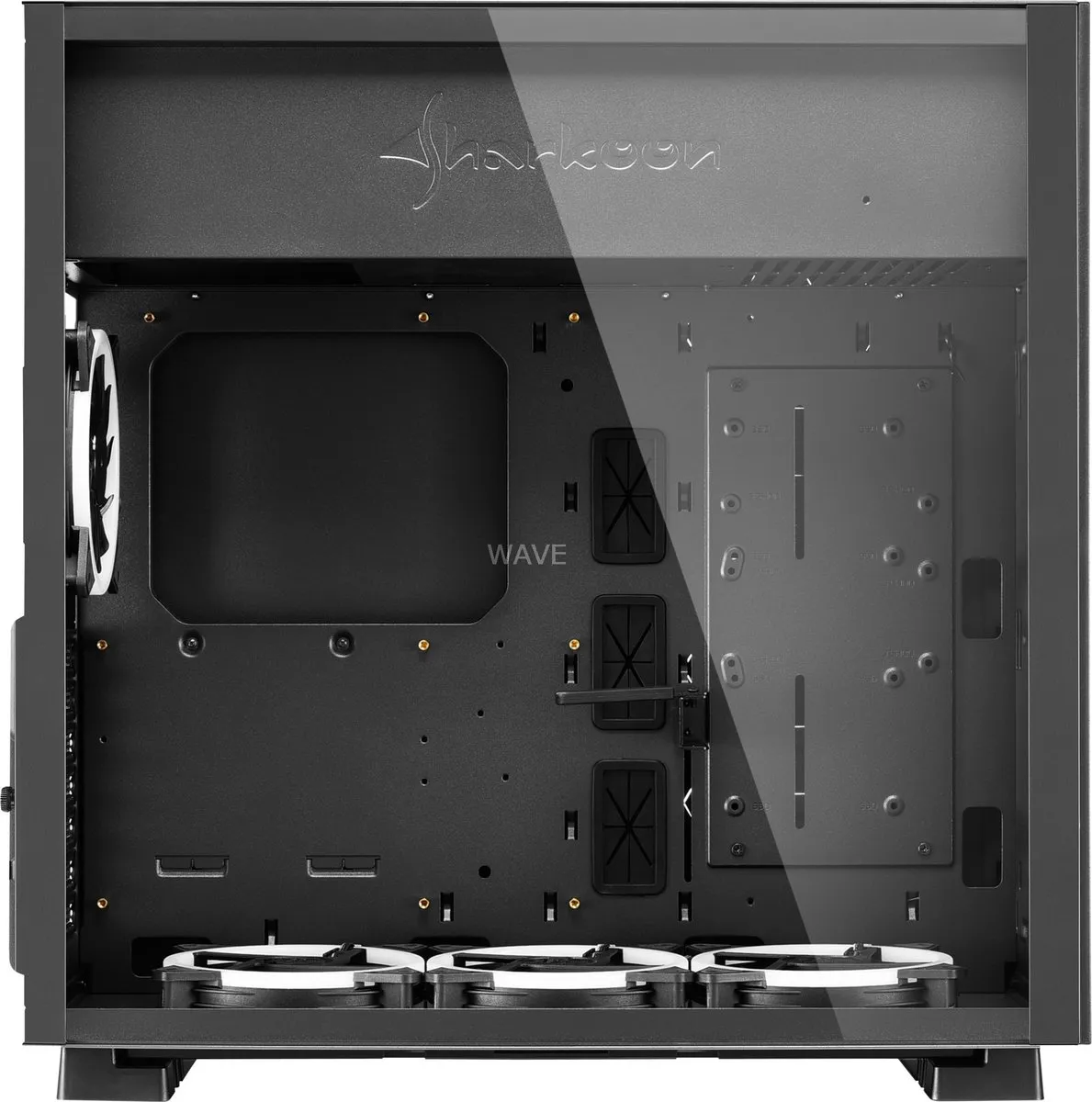Sharkoon PURE STEEL RGB ATX Box - 5x 2.5" / 3x 3.5" - 2 Ventilatoren