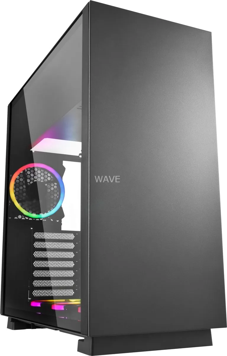 Sharkoon PURE STEEL RGB ATX Box - 5x 2.5" / 3x 3.5" - 2 Ventilatoren