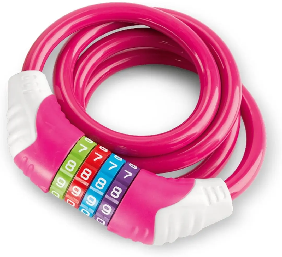 Puky Veiligheidskabelslot 120cm Roze - afbeelding 2 van 2