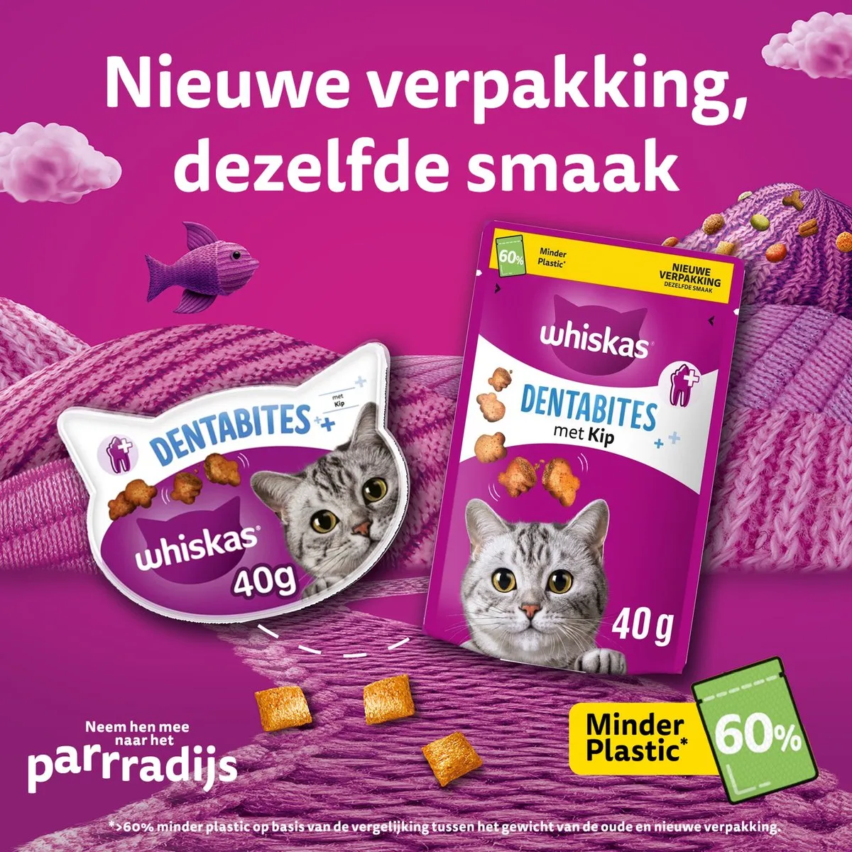 Whiskas Dental Treats Kattensnacks Kip - 240g