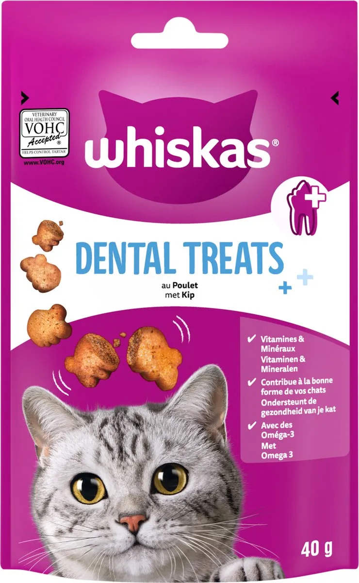 Whiskas Dental Treats Kattensnacks Kip - 240g