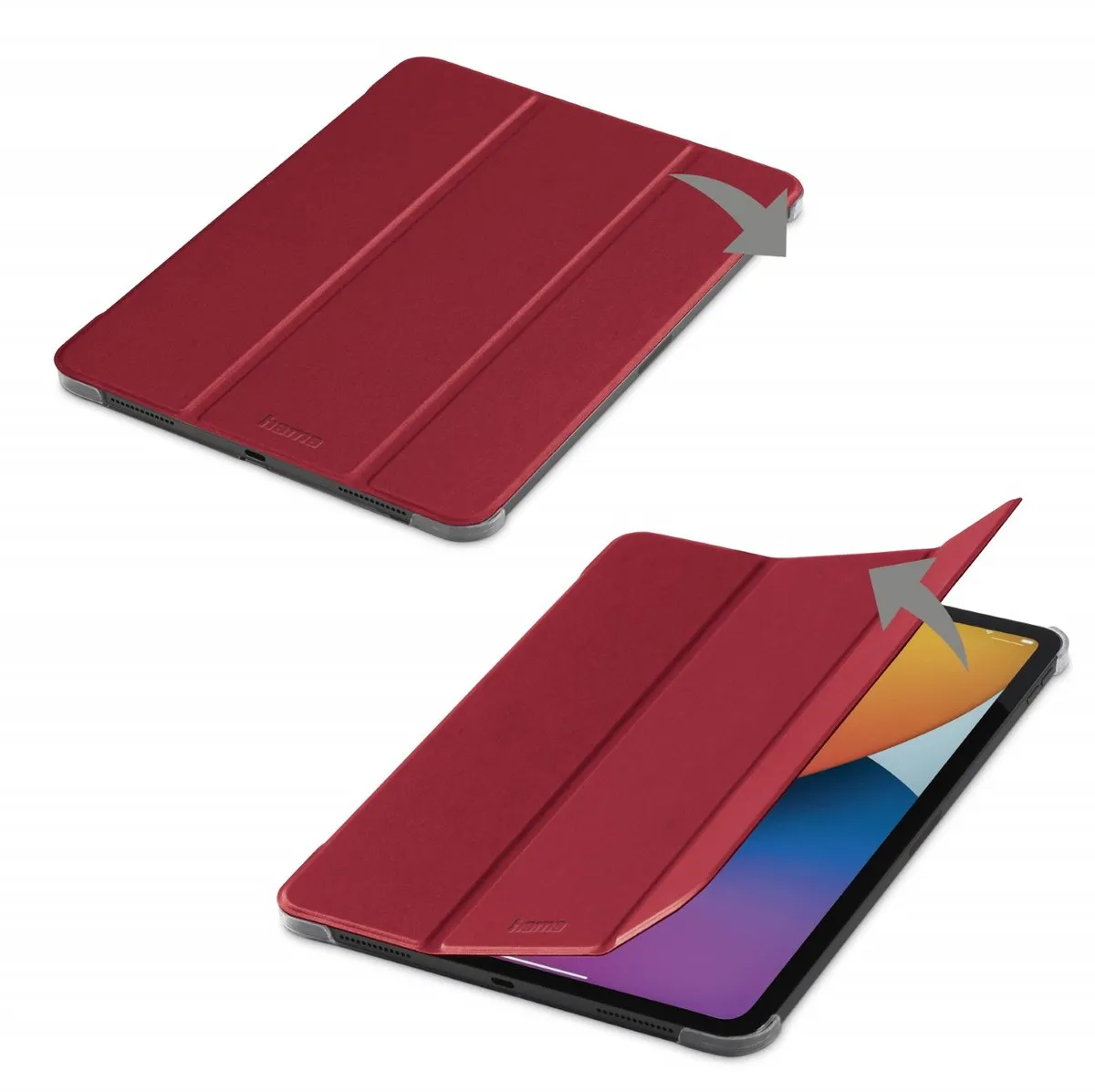 Hama Fold Clear Tablethoes Rood - Apple iPad Pro 11" (2020-2022)