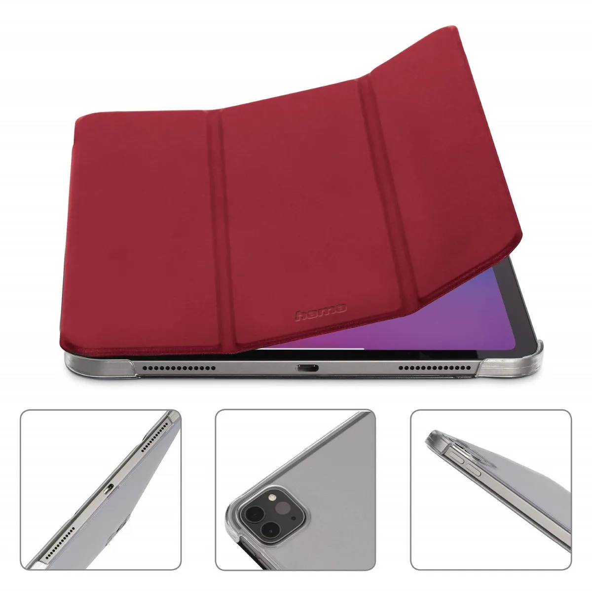 Hama Fold Clear Tablethoes Rood - Apple iPad Pro 11" (2020-2022)