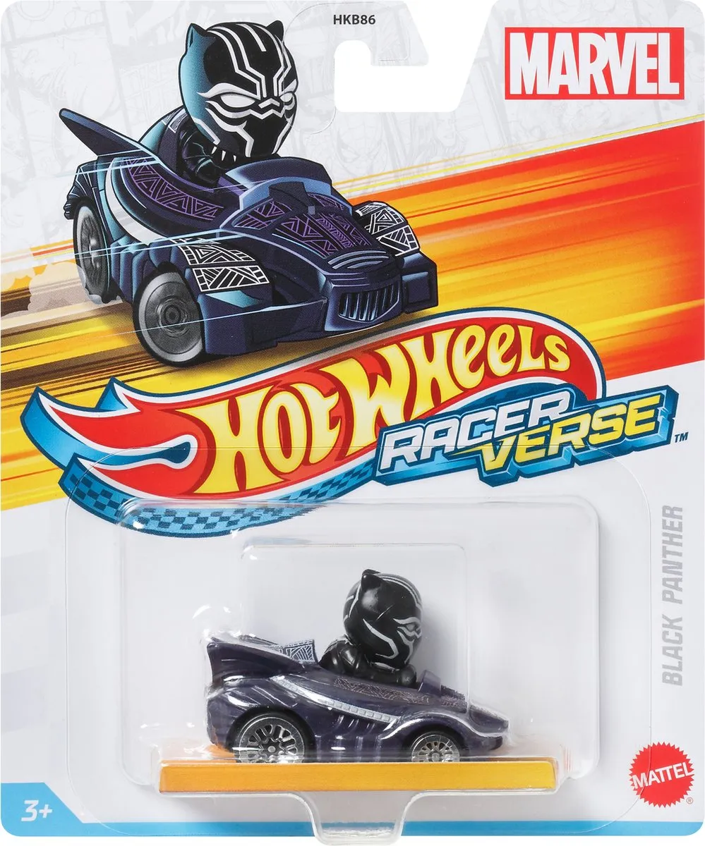 Hot Wheels Racerverse Black Panther HKB97 Racewagen - Zwart/Violet