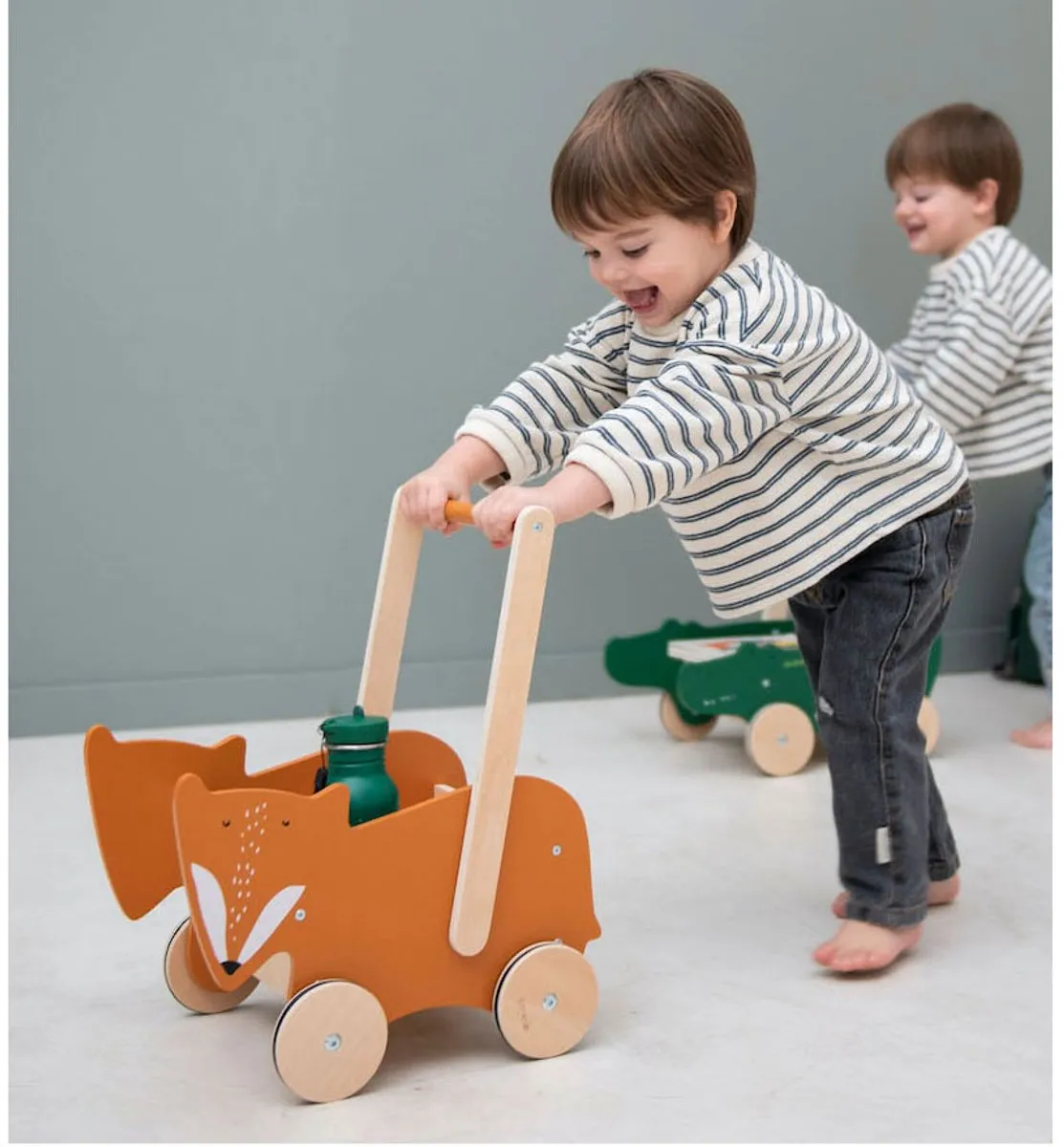 Trixie Houten Loopwagen Mr. Fox - Oranje - afbeelding 6 van 6