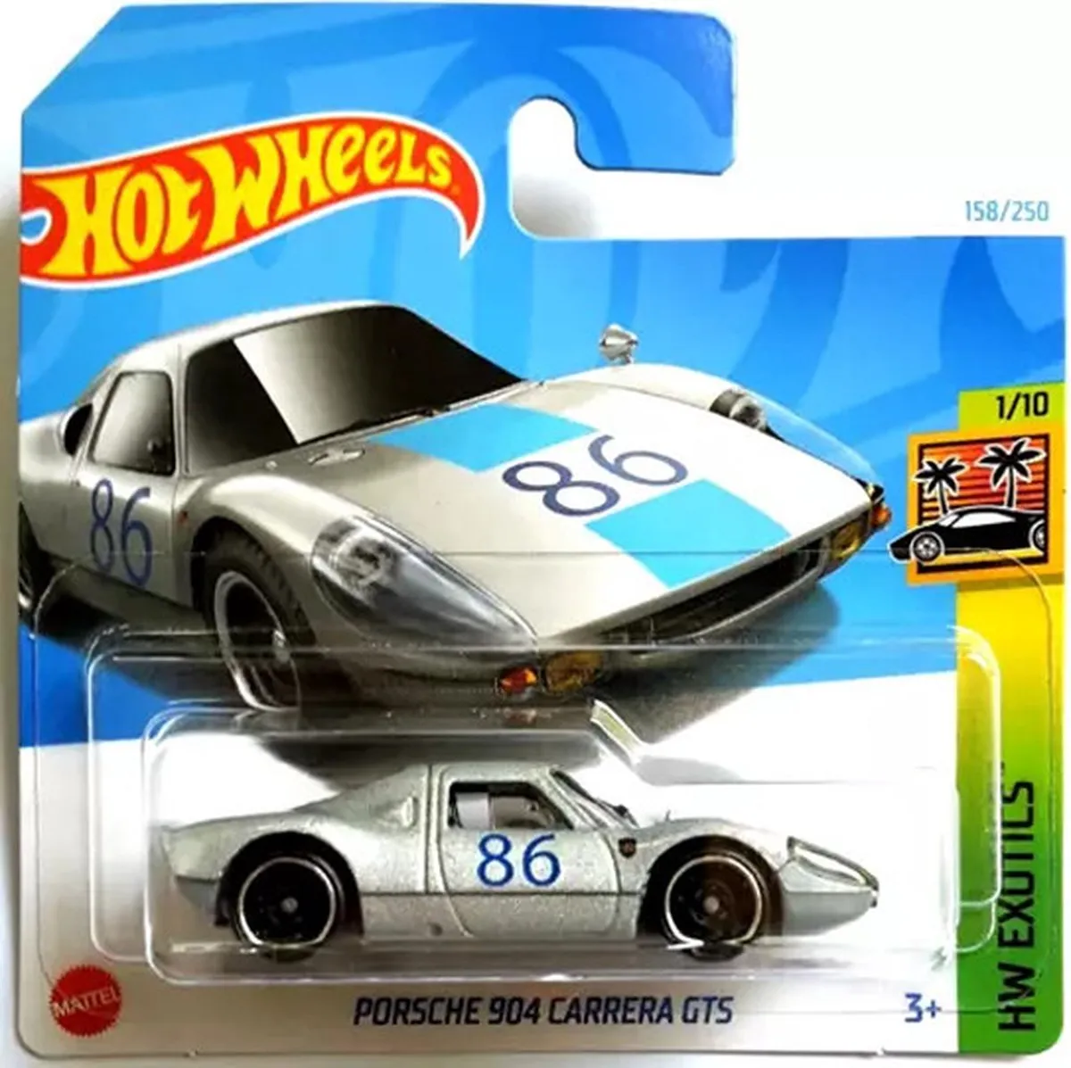 Hot Wheels Porsche 904 Carrera 86 GTS Racing Silber HW Exotics 1:64