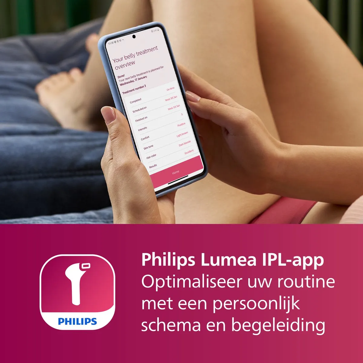 Philips Lumea IPL 7000 BRI921/00 Ontharingsapparaat - 450.000 Flitsen - Wit/Champagne - afbeelding 6 van 6