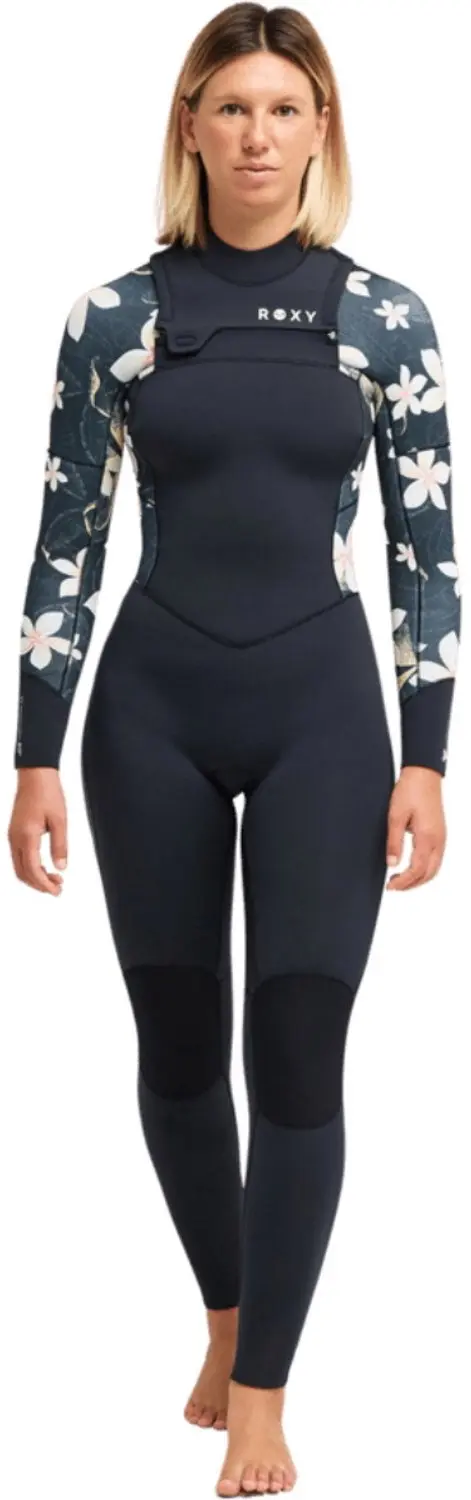 2026 Roxy Dames Swell Natural 5/4mm Borst Ritssluiting Wetsuit 26BW213