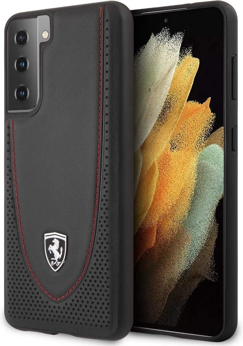 Ferrari Stitch Line Samsung Galaxy S21 Plus Telefoonhoesje
