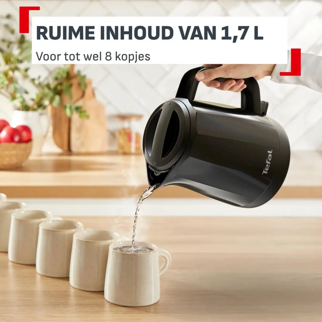 Tefal Express KO1E08 Waterkoker 1.7L - 2400W - Zwart - afbeelding 3 van 6