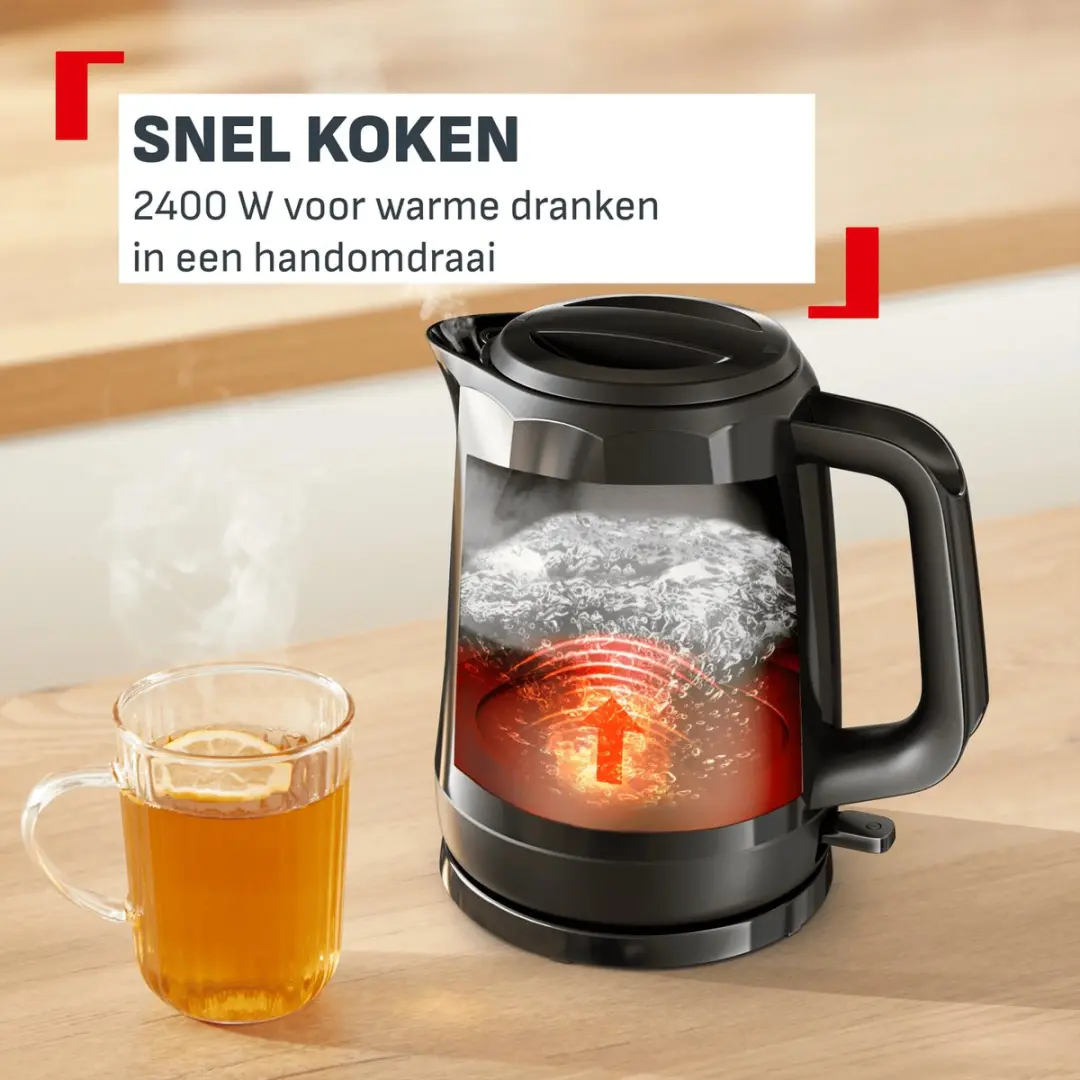 Tefal Express KO1E08 Waterkoker 1.7L - 2400W - Zwart - afbeelding 6 van 6