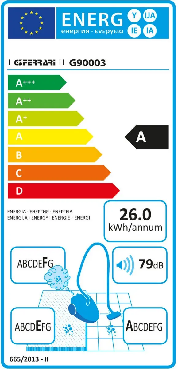 G3 Ferrari Cycloon Stofzuiger ECO - 700W - 3L - afbeelding 2 van 6