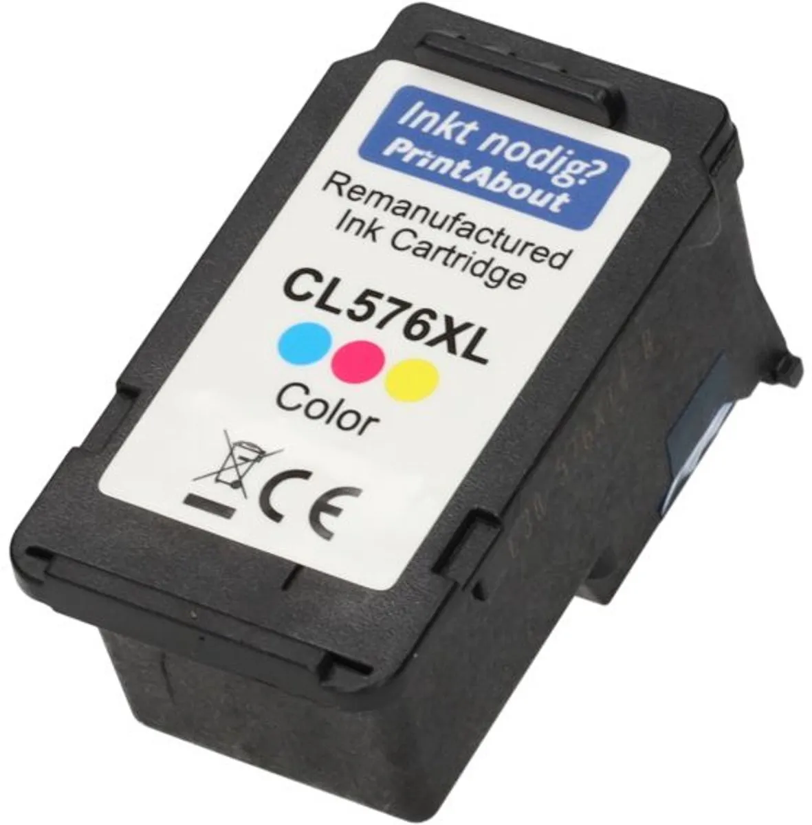 PrintAbout CL-576XL-PA Inktcartridge - 3-kleuren - 340 pagina's - Canon