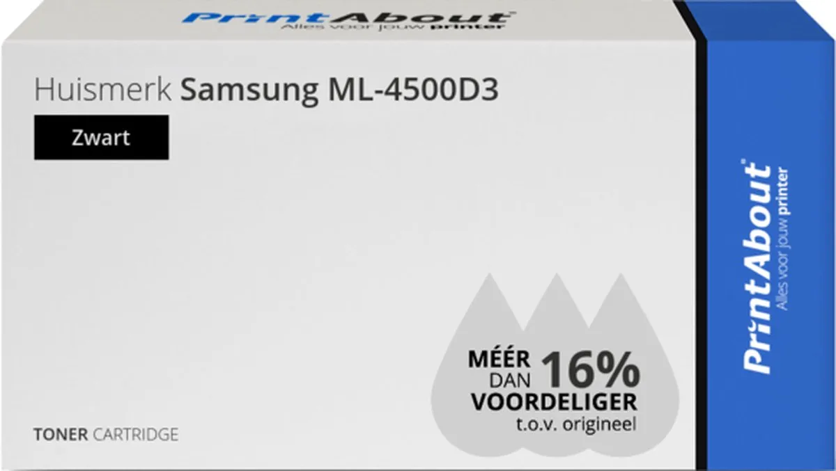 PrintAbout Samsung ML-4500D3 Toner - Zwart