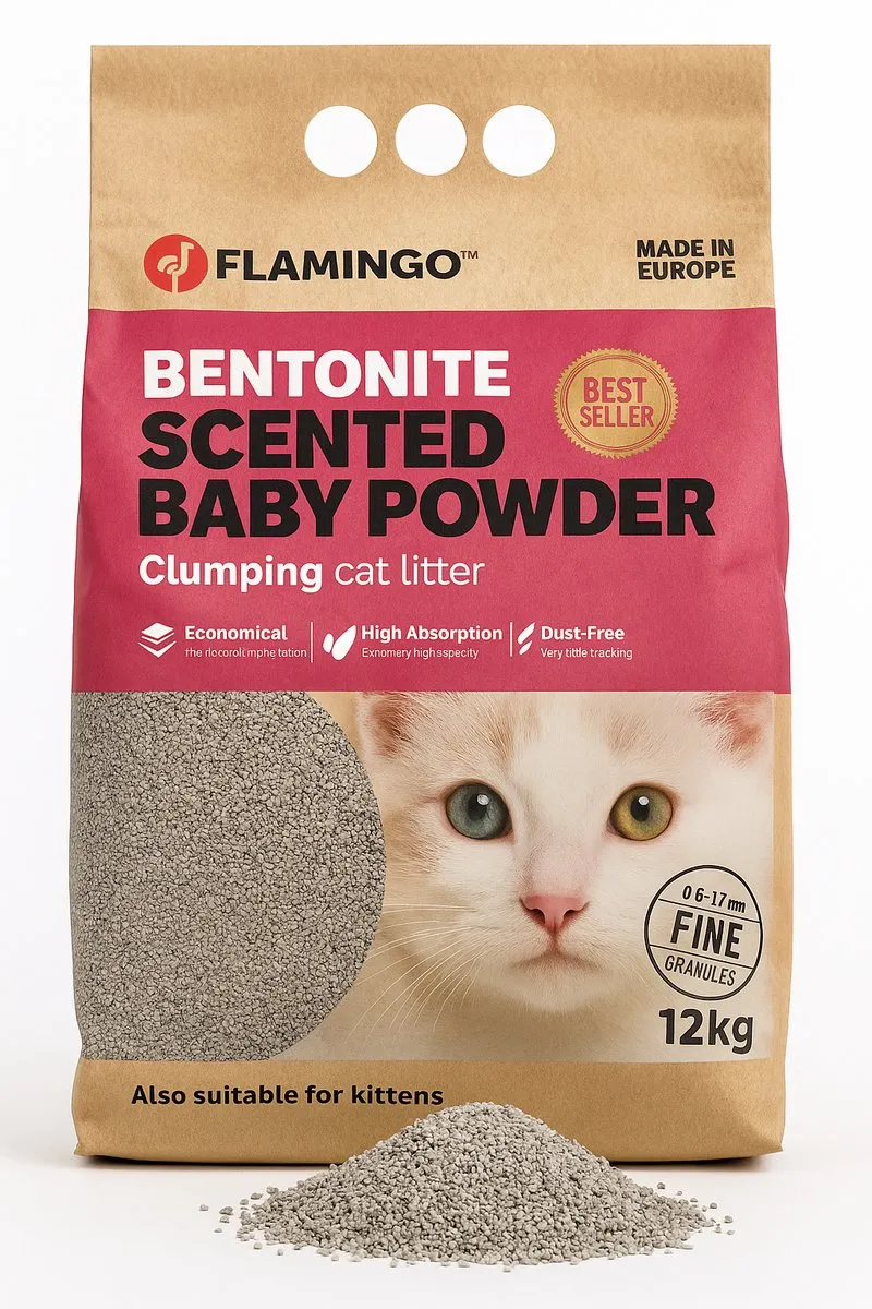 Flamingo Kattenbakvulling Klontvormend Babypoeder 12kg