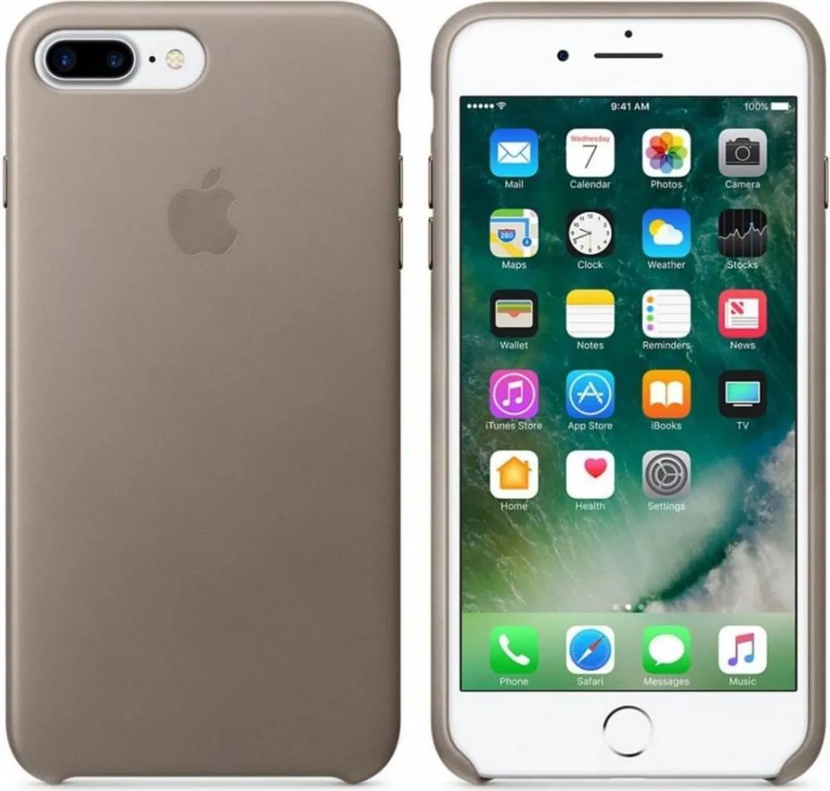 Apple Leren Hoesje iPhone 7/8 Plus Taupe MPTC2ZM/A