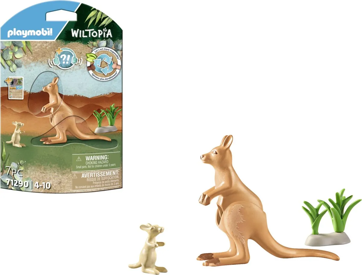 Playmobil Wiltopia Kangoeroe met Welp 71290 - Multicolor