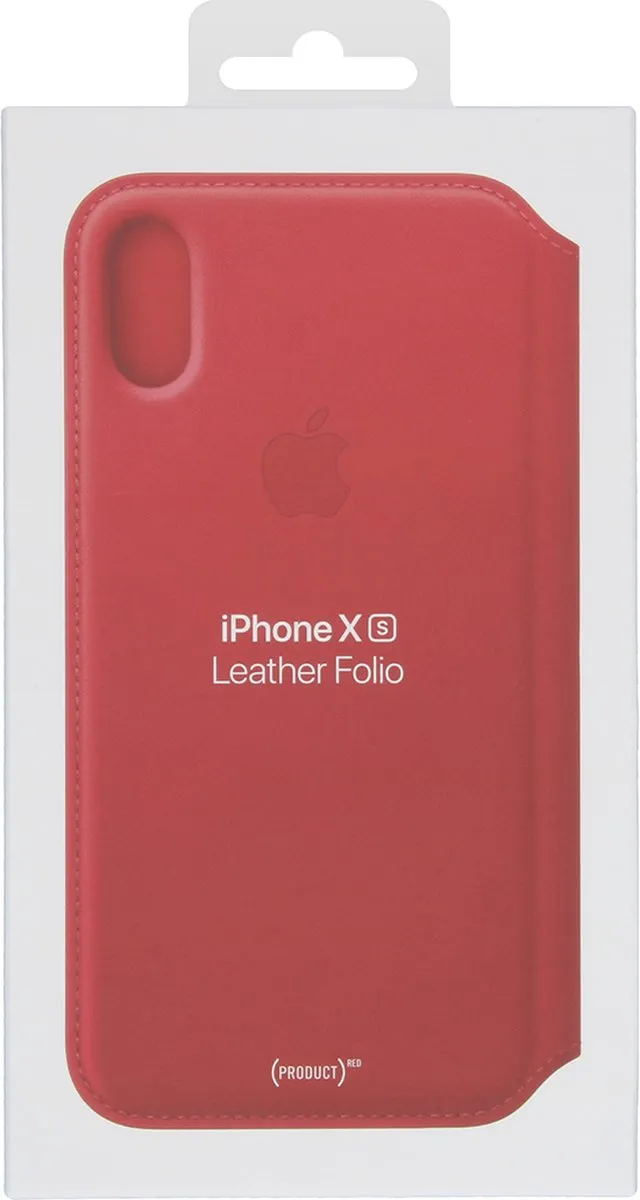 Apple Folio Hoesje iPhone X - MRQD2ZM/A - Rood - afbeelding 6 van 6