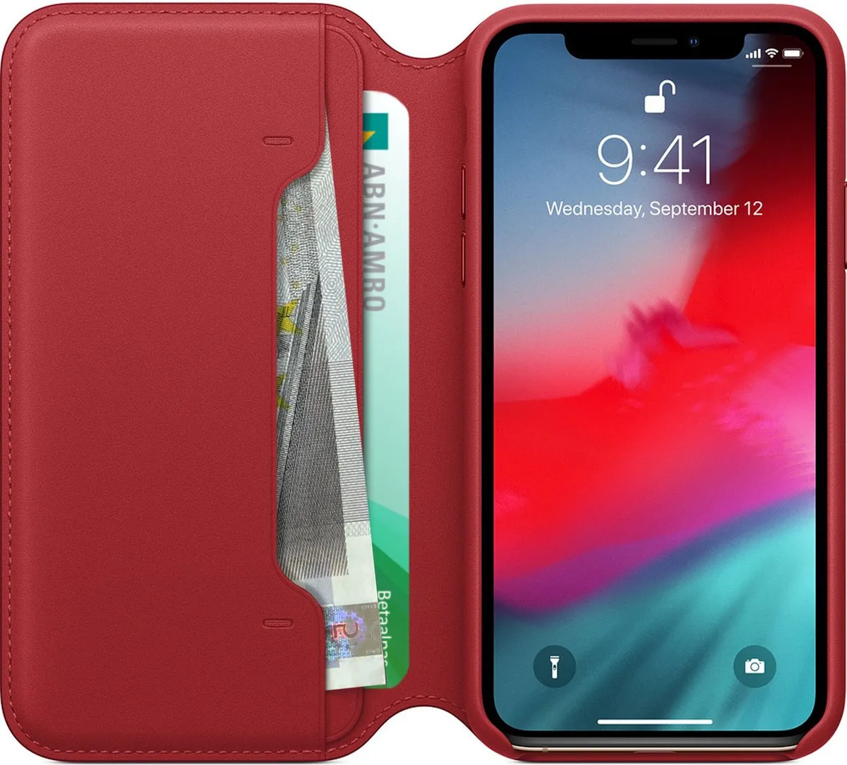 Apple Folio Hoesje iPhone X - MRQD2ZM/A - Rood