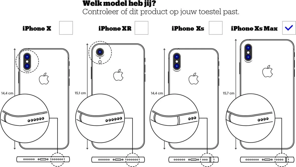 Apple iPhone XS Max Siliconen Hoes Blauw MTFE2ZM/A