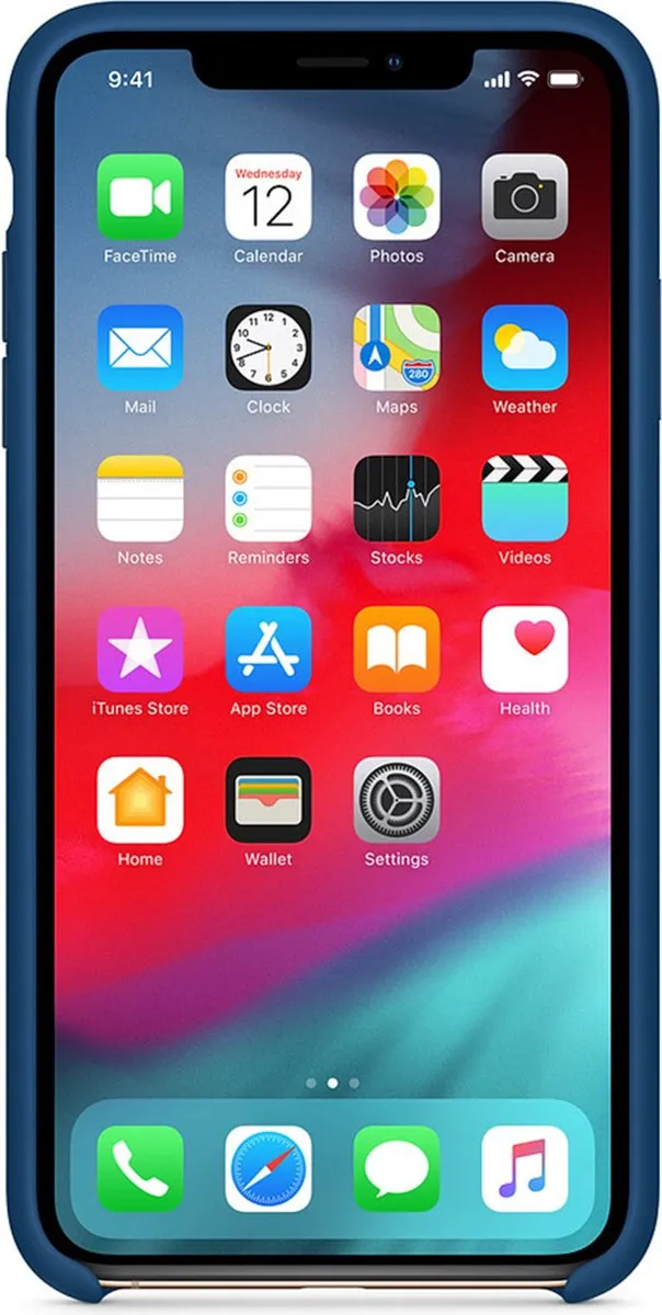Apple iPhone XS Max Siliconen Hoes Blauw MTFE2ZM/A