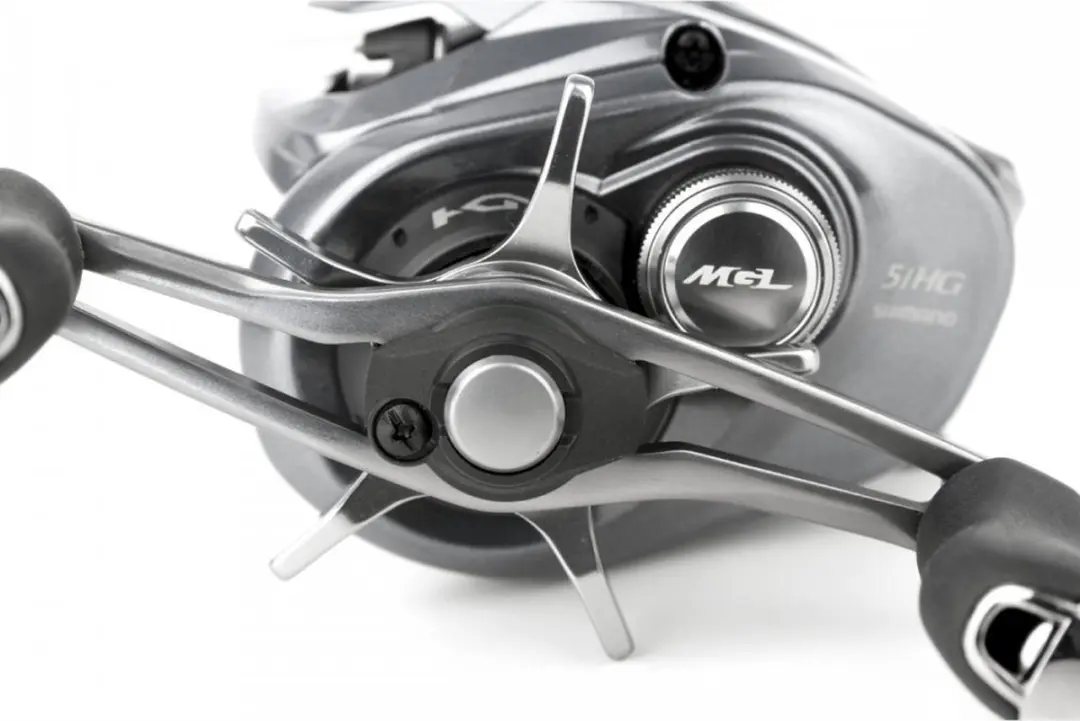 Shimano Aldebaran MGL 51 Linkshandig Baitcasting Reel - Grijs - afbeelding 2 van 6