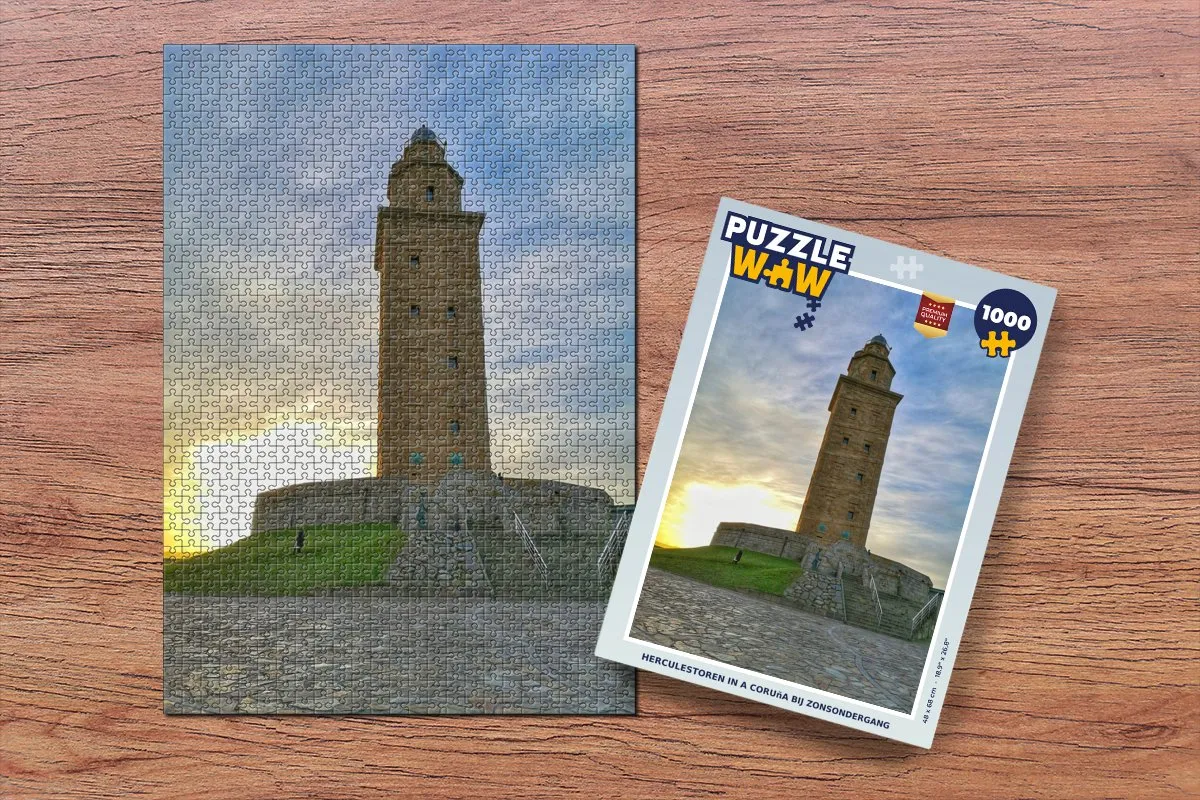 PuzzleWow Herculestoren Legpuzzel 1000 Stuks - Multicolor