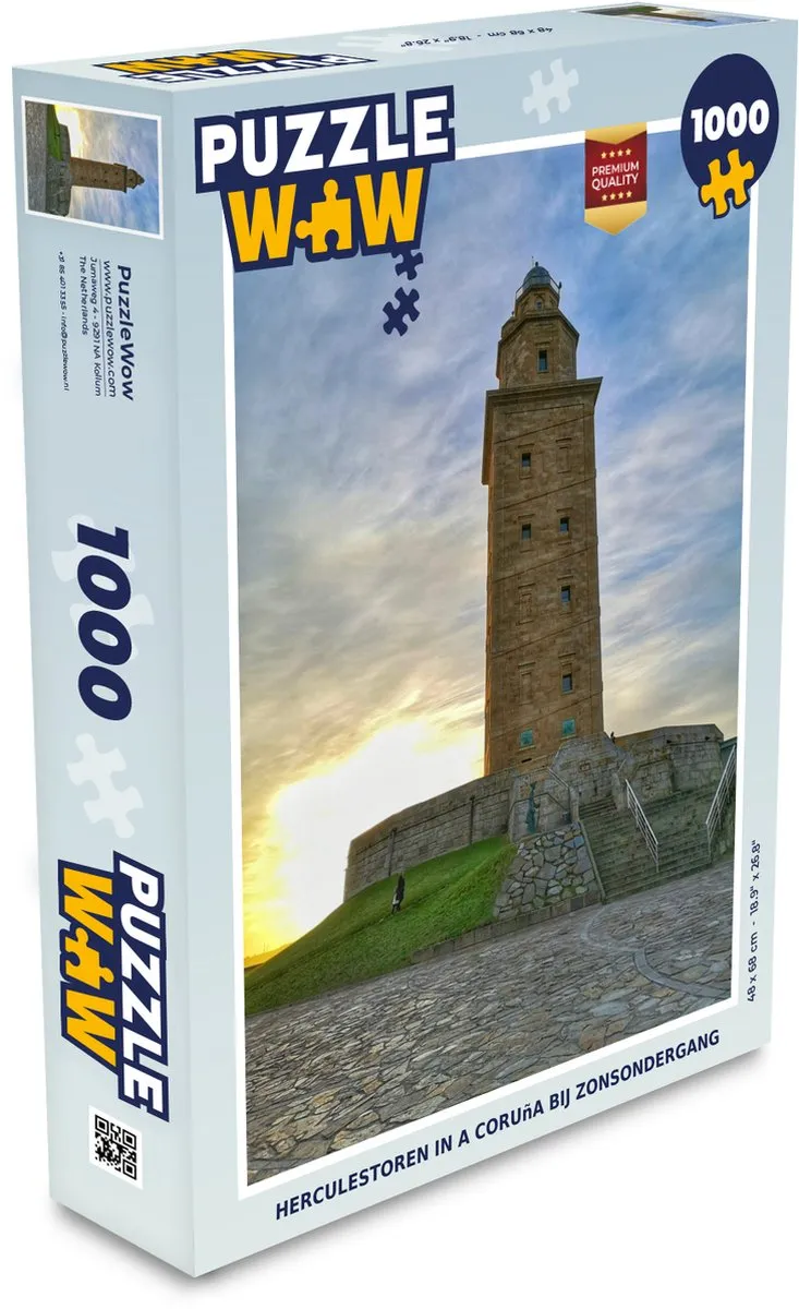 PuzzleWow Herculestoren Legpuzzel 1000 Stuks