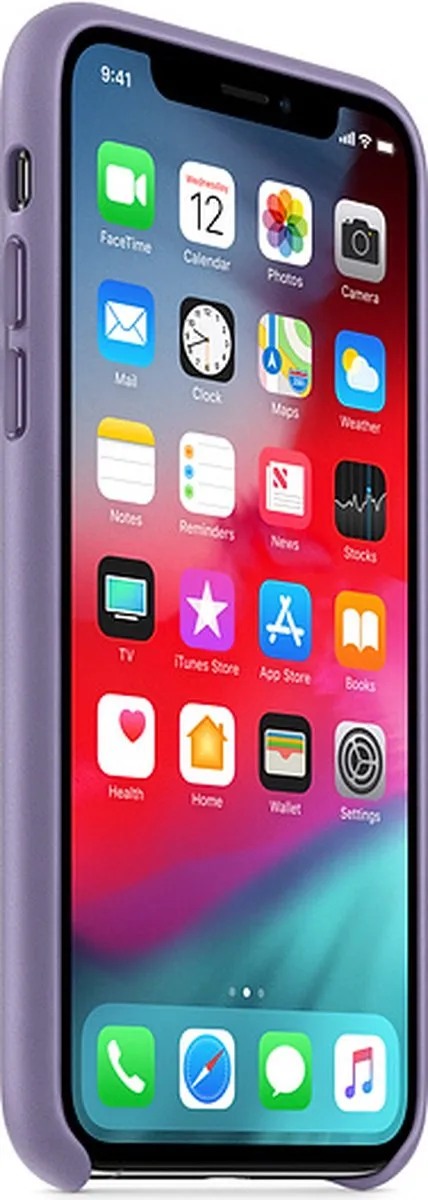 Apple iPhone Xs Leren Hoesje MVFR2ZM/A - Paars