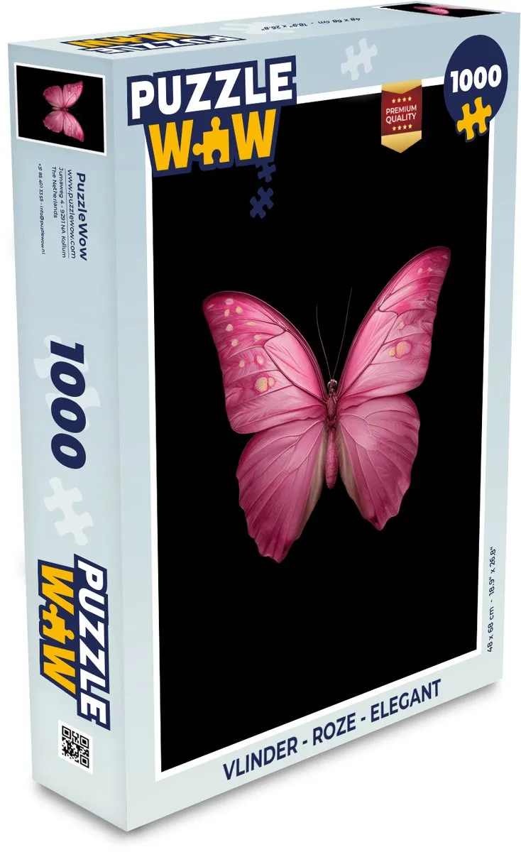 PuzzleWow Vlinder Legpuzzel 1000 Stuks