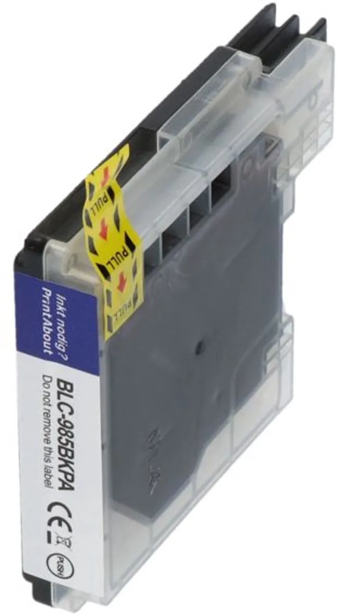 PrintAbout LC-985BK Inktcartridge - Zwart - 500 pagina's