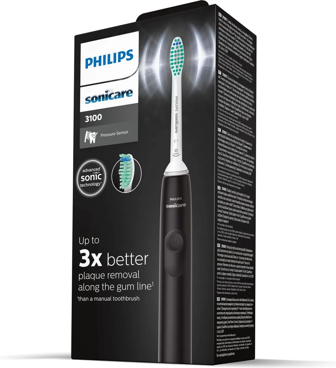 Philips Sonicare Series 3100 HX3671/14 Elektrische Tandenborstel - Zwart