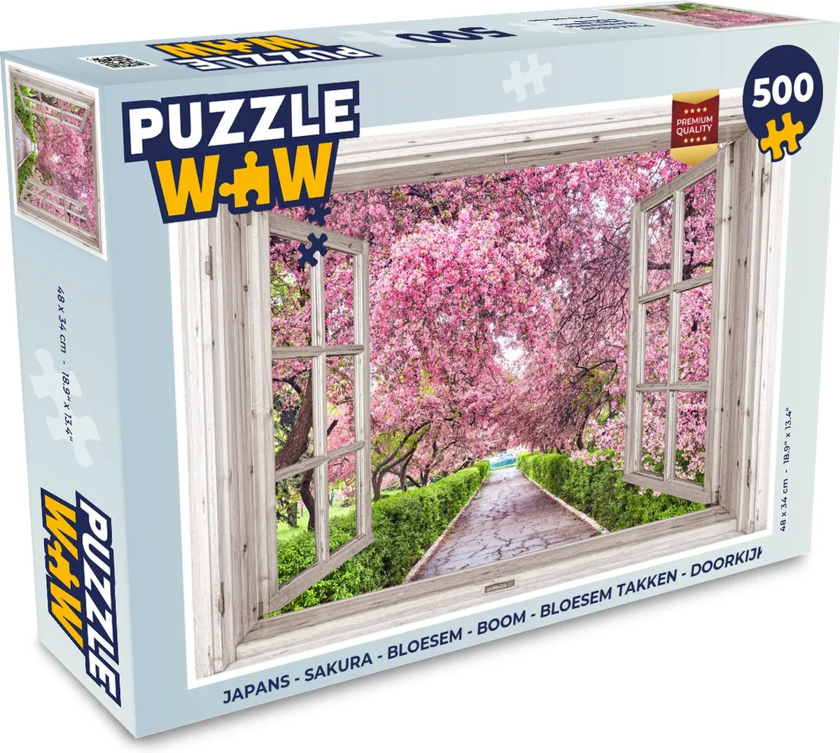 PuzzleWow Sakura Bloesem Boom Legpuzzel 500 Stuks