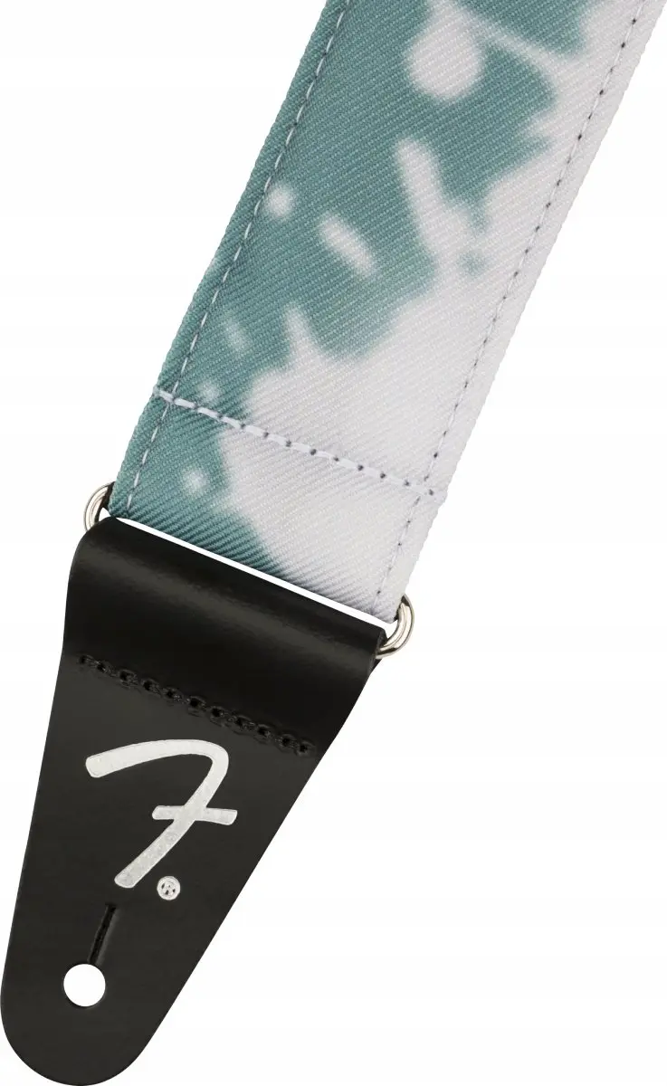 Fender Tie Dye Gitaarband - Acid Wash Teal - afbeelding 2 van 2