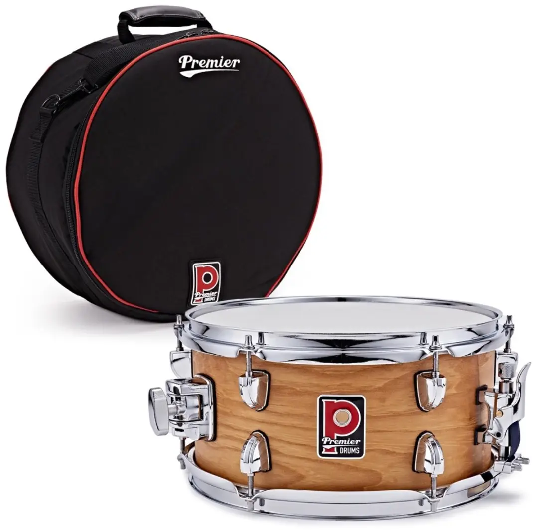 Premier Artist 12 x 6 Birch Snare Drum & Soft Case, Antique Ash