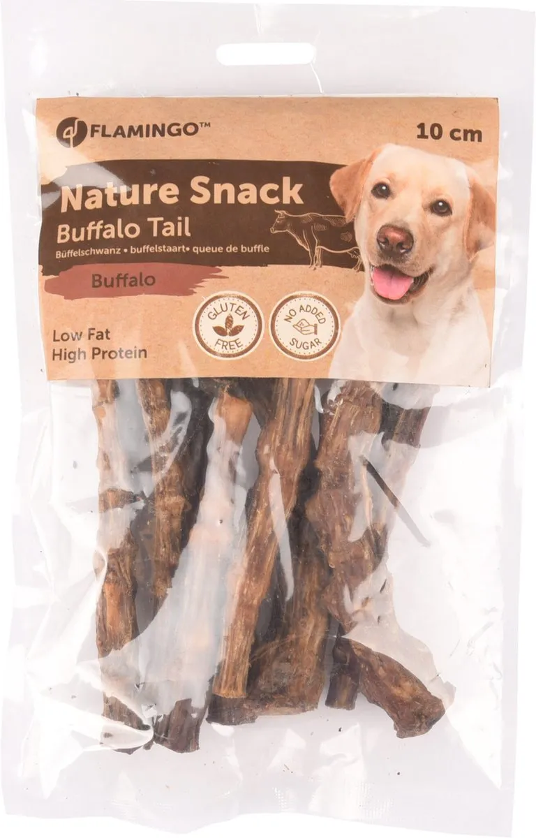 Flamingo Nature Snack Staart Honden 10cm - 100gr