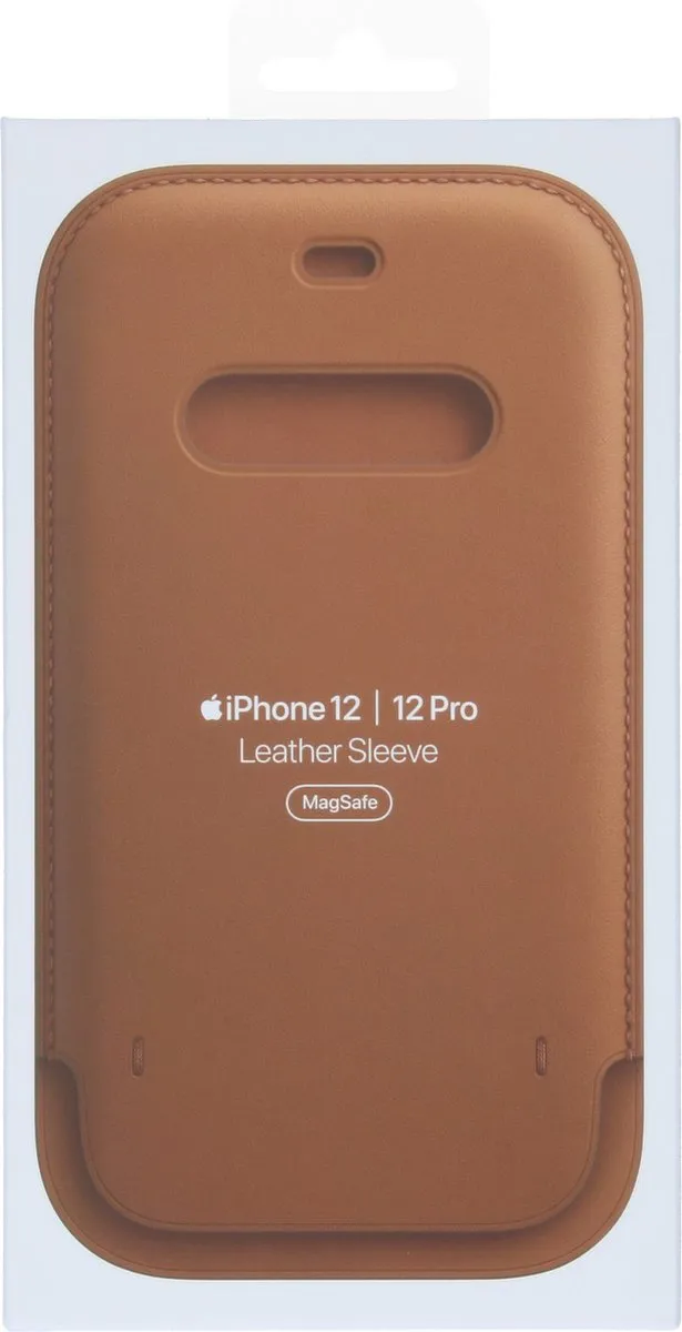 Apple Leren Hoesje MagSafe iPhone 12/Pro MHYC3ZM/A - Saddle Brown - afbeelding 6 van 6