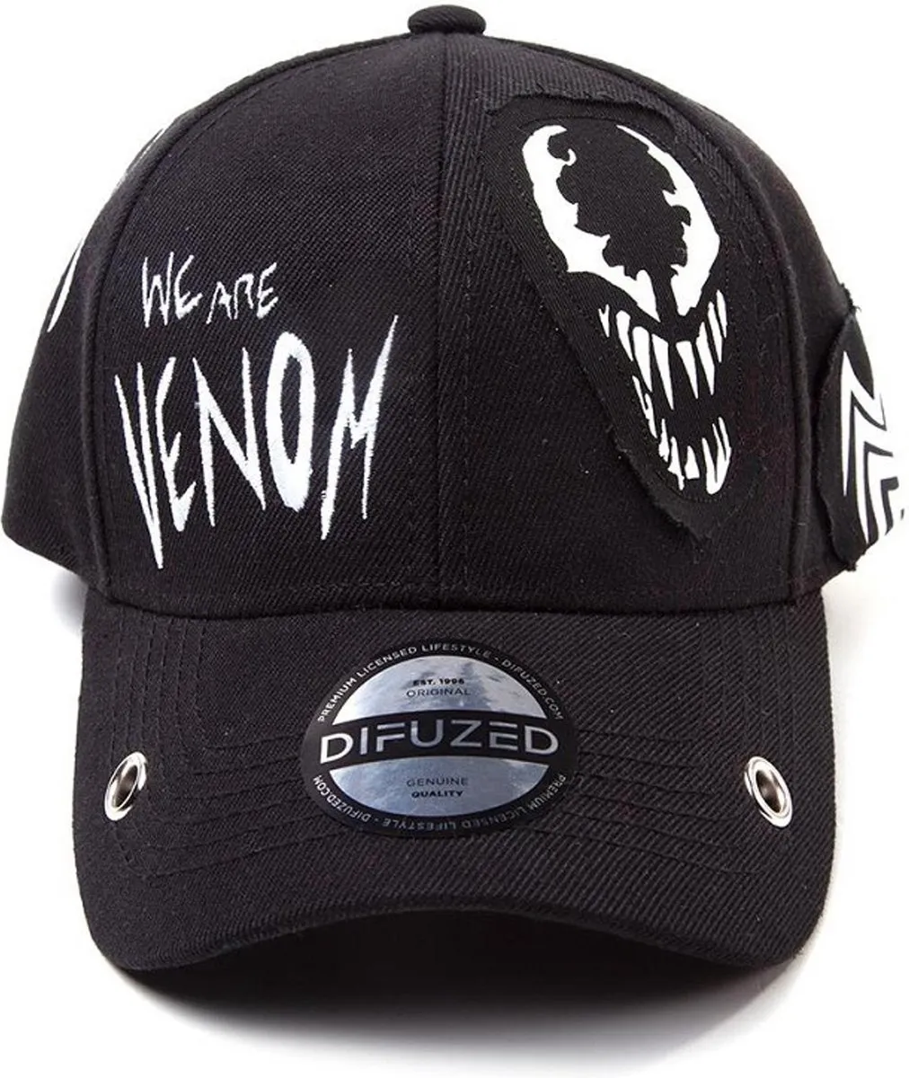 Marvel Venom Grunge Cap met Patches