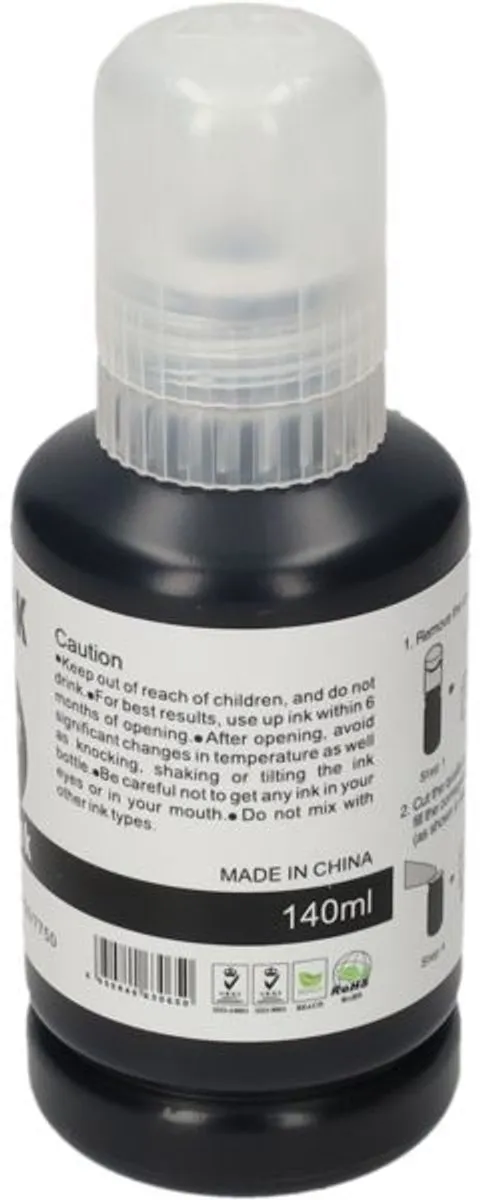PrintAbout Inktcartridge T00Q140 Zwart - 1900 pagina's - Epson