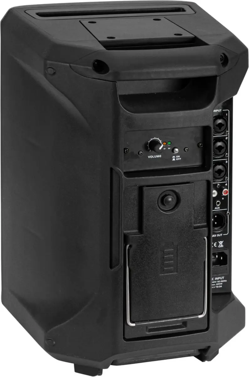 Omnitronic PORTY-8A Draadloos PA-systeem 120W - Zwart - afbeelding 6 van 6