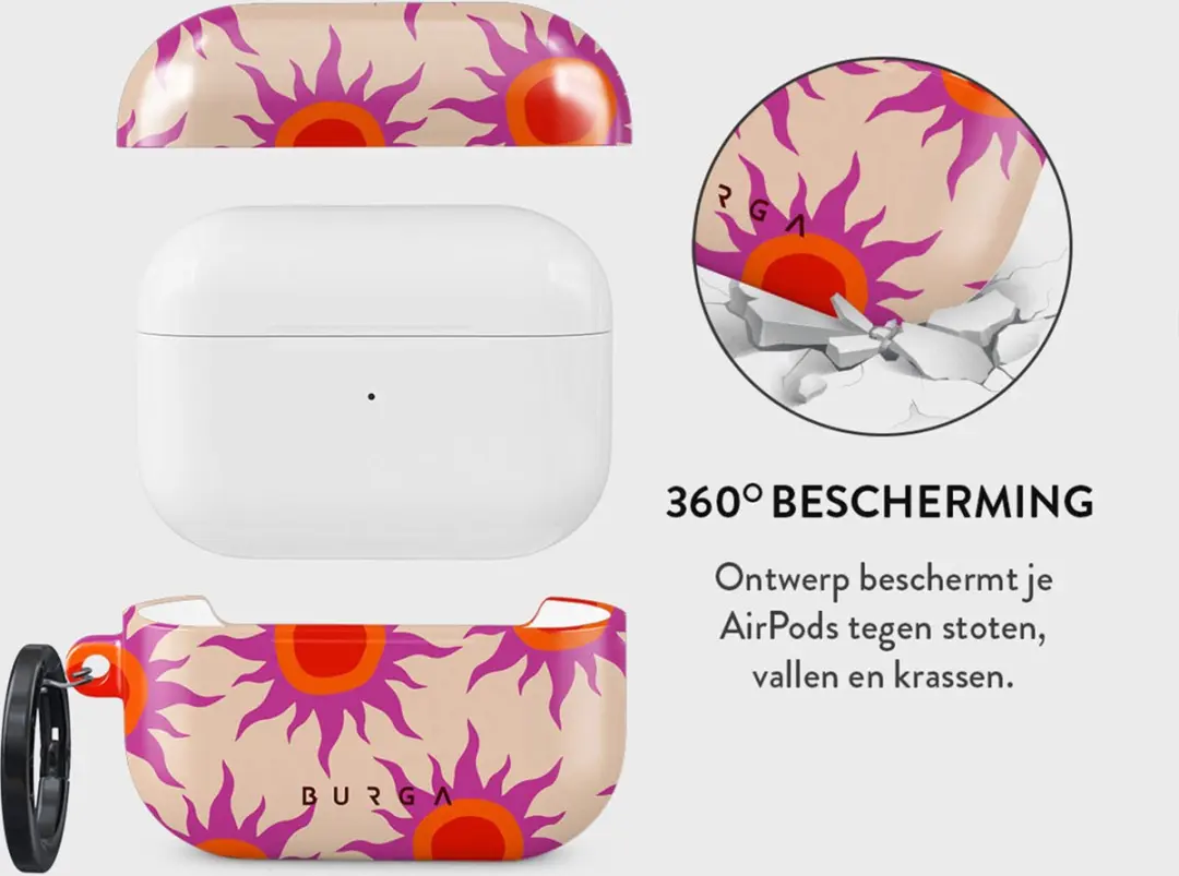 Burga Hardcase Apple AirPods Pro 2 Sunset Glow - afbeelding 2 van 6