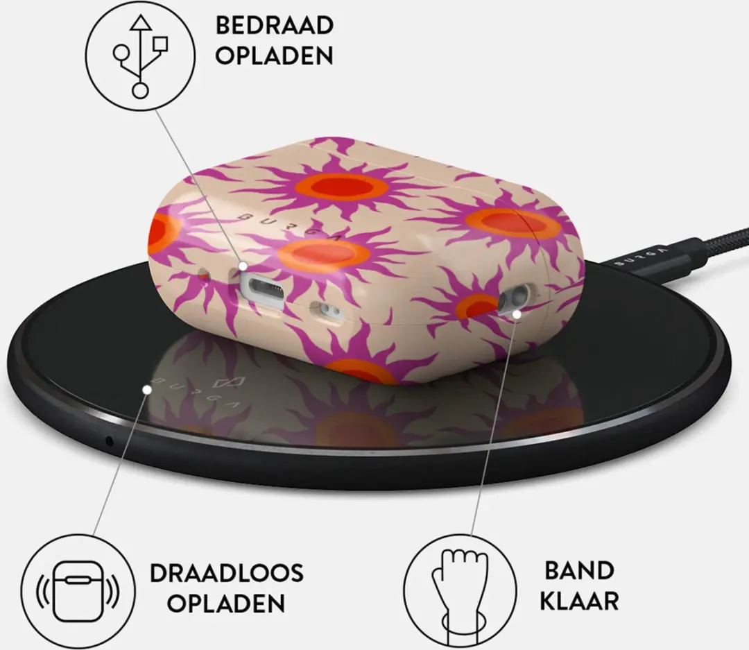 Burga Hardcase Apple AirPods Pro 2 Sunset Glow - afbeelding 6 van 6